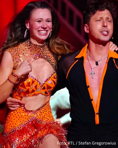 Ann-Kathrin Bendixen mit ihrem "Let's Dance" Tanzpartner Valentin Lusin.
